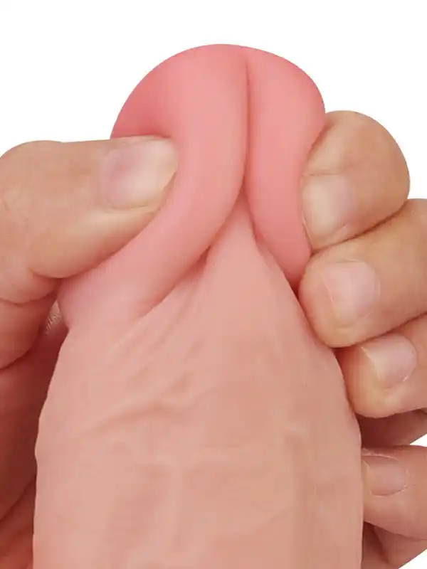 9" Dual Layer Oynar Derili Realistik Dildo 23 cm ürün görseli