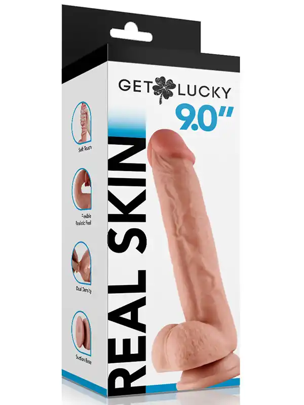 9" Dual Layer Oynar Derili Realistik Dildo 23 cm ürün görseli