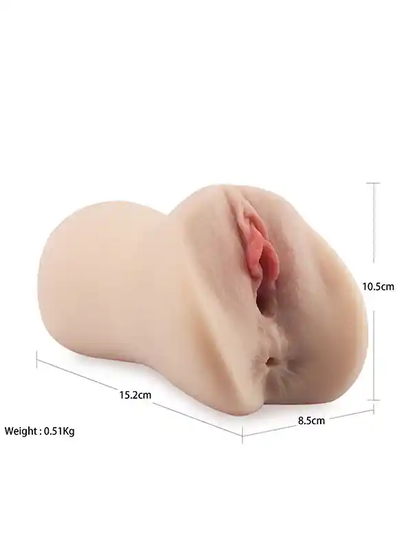 Anal ve Vajinal Çift Girişli Realistik Mastürbatör ürün görseli