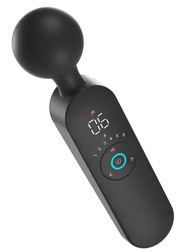 Isıtmalı Şarjlı 12 Titreşim Modlu Wand LCD Ekranlı Vibratör 22 cm ürün görseli