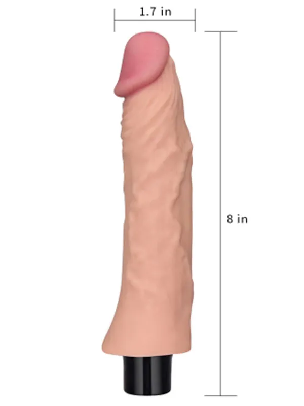 8" Yumuşak ve Et Dokusunda Titreşimli Vibratör 20 cm ürün görseli
