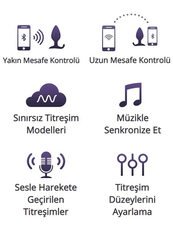 Lovense HUSH App Controlled Anal Plug 1.75" ürün görseli