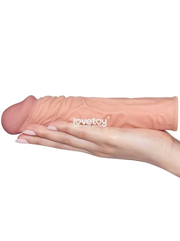 LoveToy X Tender Gerçekçi Dokulu Penis Kılıfı 5 cm Uzatmalı ürün görseli