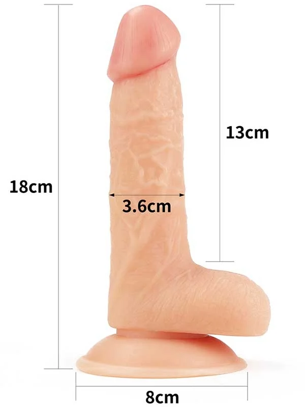 LoveToy Ultra Yumuşak Realistik Penis 18 cm ürün görseli