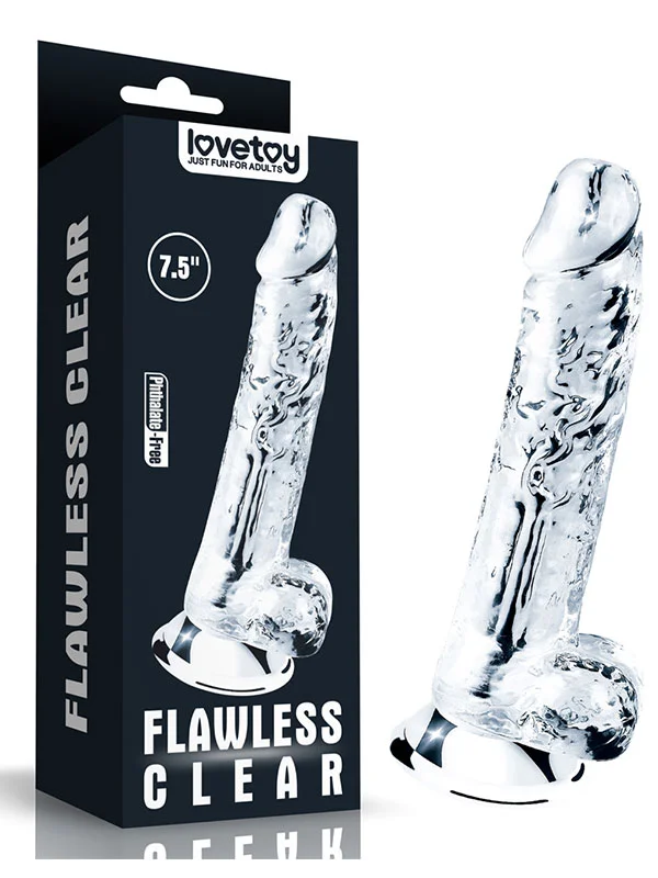 Flawless 7.5'' Clear Jel Dildo 19 cm ürün görseli