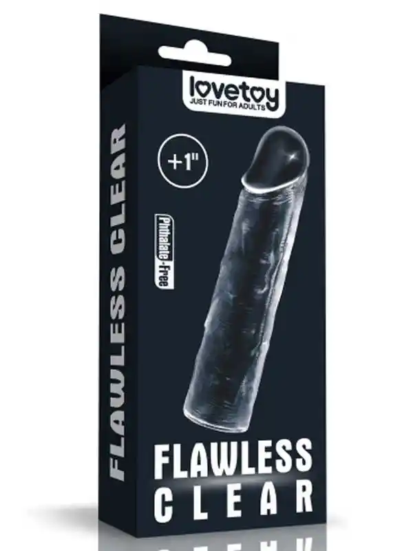 Flawless Şeffaf Penis Kılıfı 2.5 cm Uzatmalı ürün görseli