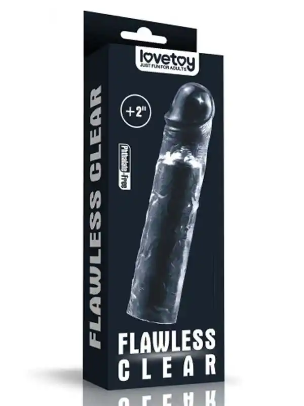 Flawless Şeffaf Penis Kılıfı 5 cm Uzatmalı ürün görseli