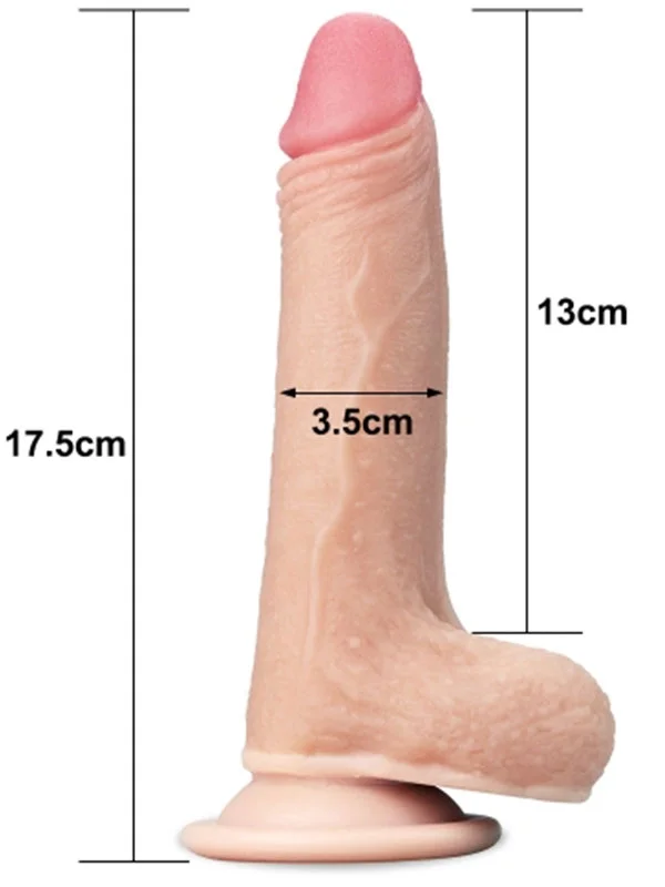 LoveToy Çift Katmanlı Penis 17.5 cm ürün görseli