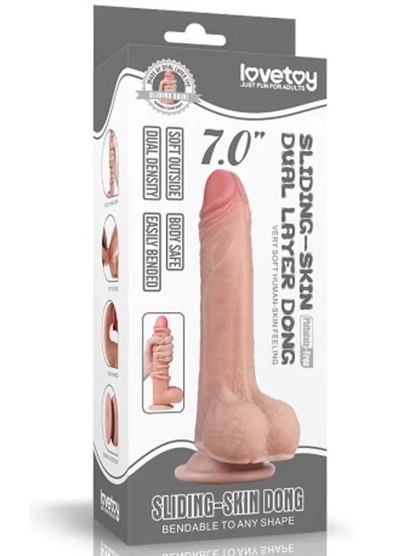 LoveToy Çift Katmanlı Penis 17.5 cm ürün görseli