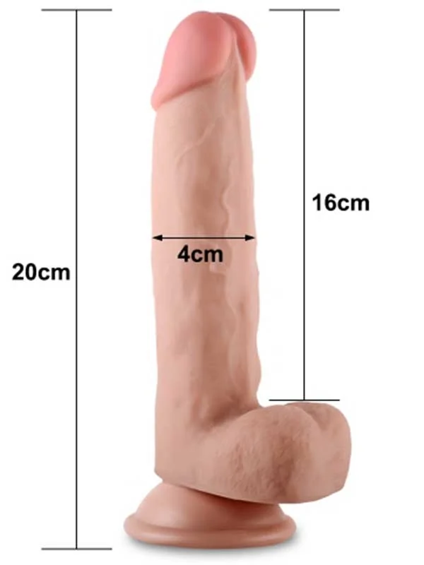 LoveToy Çift Katmanlı Dildo 20 cm ürün görseli