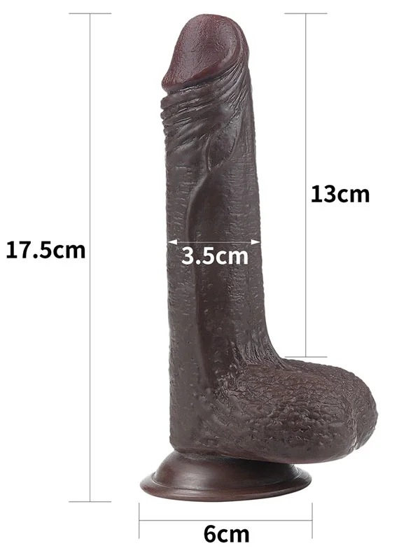 Çift Katmanlı Gerçekçi Dildo 17.5 cm ürün görseli