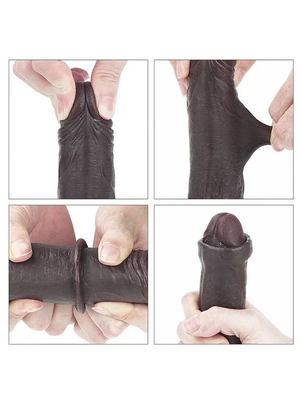 Çift Katmanlı Gerçekçi Dildo 17.5 cm ürün görseli