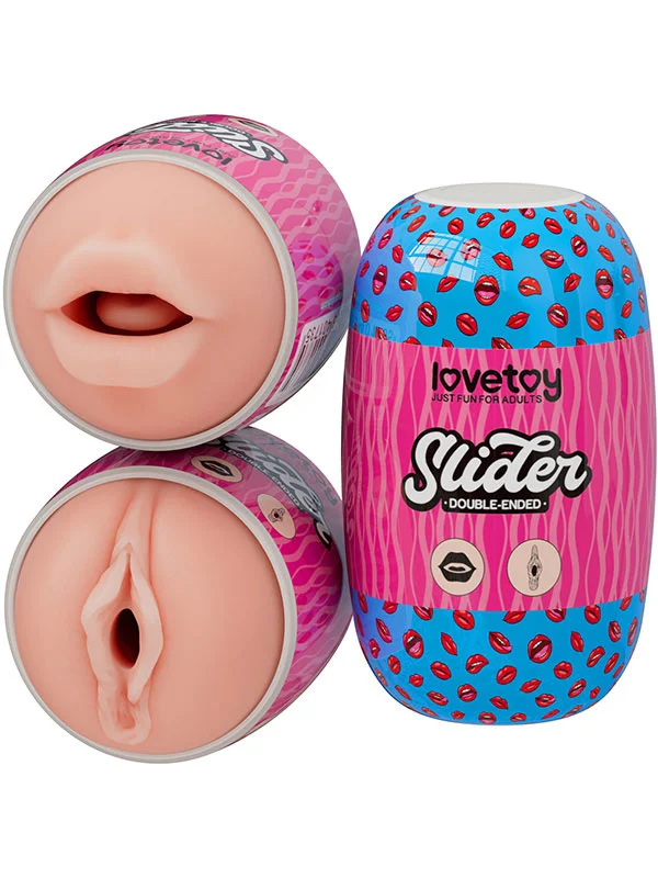 LoveToy Slider Double-Ended Ağız ve Vajina Mastürbatör ürün görseli