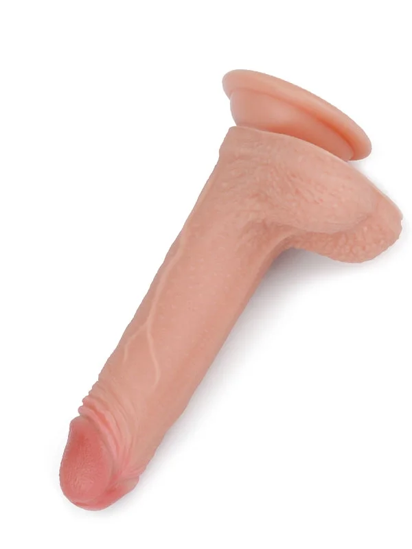 Çift Katmanlı Platinyum Silikon Realistik Dildo 18 cm ürün görseli