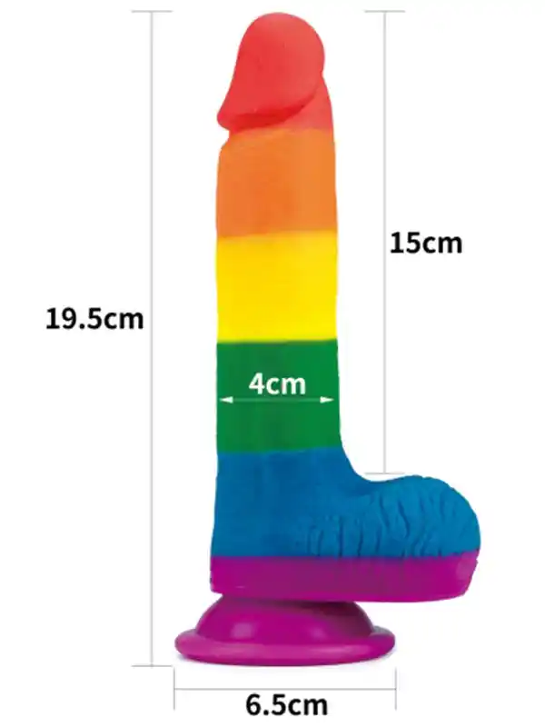 7.5'' Prider Dildo Realistik Penis 19.5 cm ürün görseli