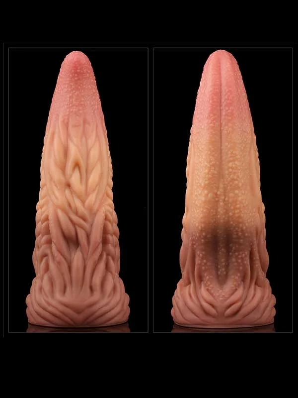 Çift Katmanlı Platinyum Silikon Canavar Dildo 25 cm ürün görseli