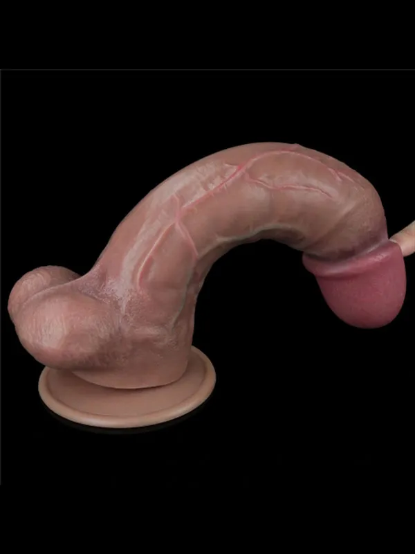 10.5” Dual Layered Platinum Silicone Realistik Penis 26.5 cm ürün görseli