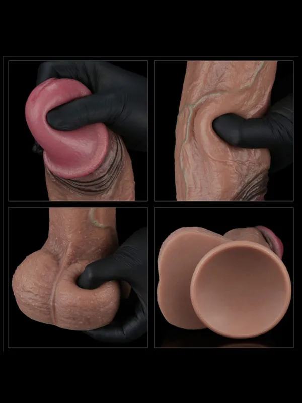11'' Dual Layered Silicone Cock XXL 28 cm ürün görseli