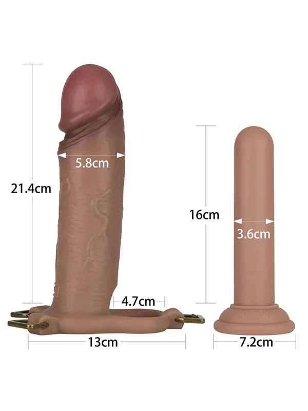 LoveToy Ingen 9'' Enhanced Set L/XL/2XL İçi Boş Kemerli Penis ürün görseli
