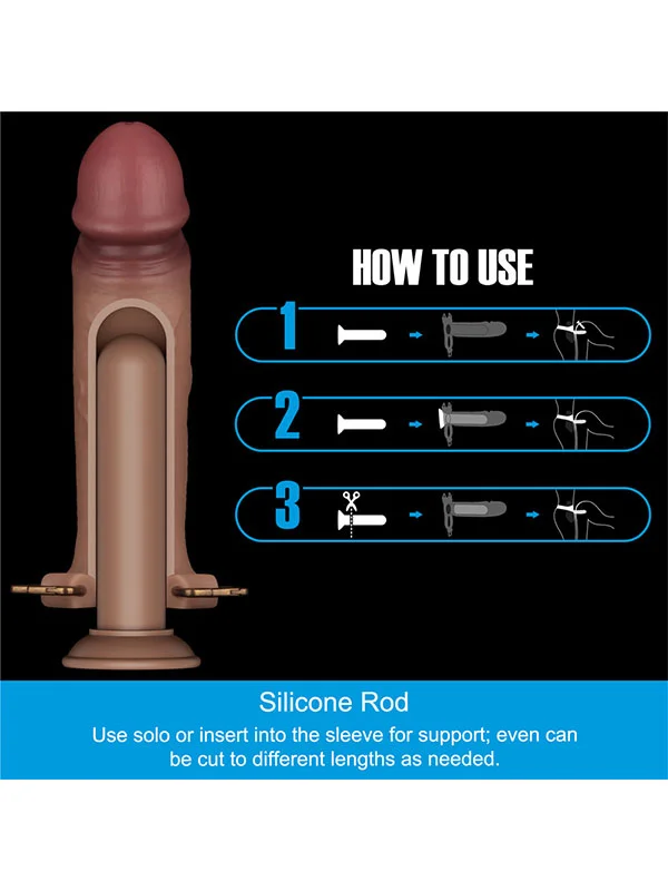LoveToy Ingen 9'' Enhanced Set L/XL/2XL İçi Boş Kemerli Penis ürün görseli