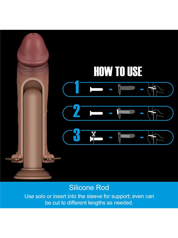 LoveToy Ingen 10'' Enhanced Set L/XL/2XL İçi Boş Kemerli Penis ürün görseli