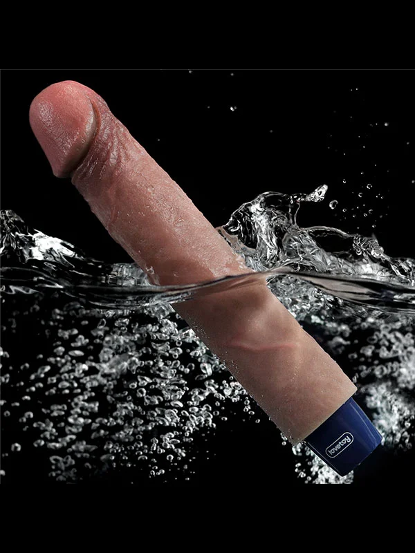 9" REAL SOFTEE Rechargeable Silicone Vibrating Dildo ürün görseli