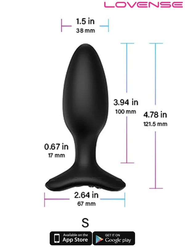 Lovense HUSH 2 Anal Plug 1.5" App Controlled ürün görseli