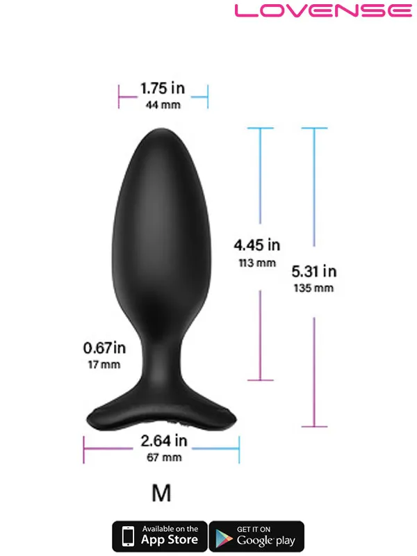 Lovense HUSH 2 Anal Plug 1.75" App Controlled ürün görseli