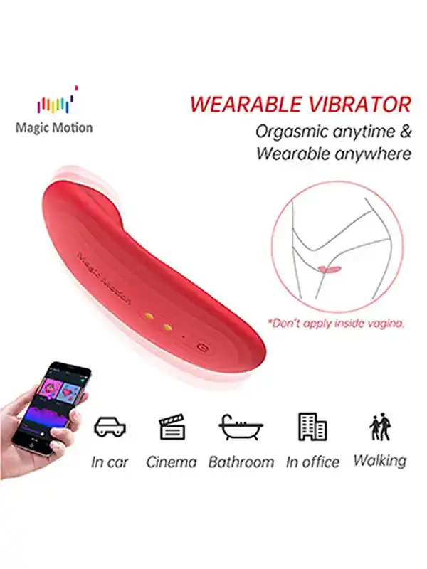 NYX Telefon Kontrollü Çiftler İçin Giyilebilir Vibratör ürün görseli