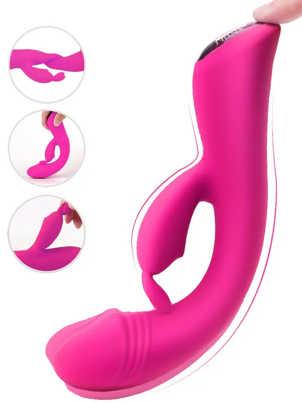 Ultra Güçlü Şarjlı Titreşimli Tavşan Vibratör 21.1 cm ürün görseli