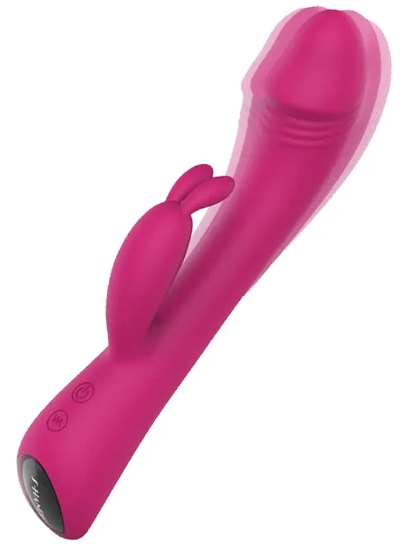 Ultra Güçlü Şarjlı Titreşimli Tavşan Vibratör 21.1 cm