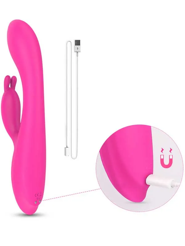 Isıtmalı Şarjlı Güçlü Titreşimli Tavşan Vibratör 22 cm ürün görseli