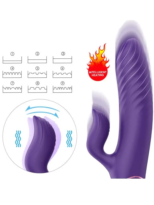 İleri Geri Hareketli Isıtmalı Şarjlı G-Spot Vibratör 21 cm ürün görseli