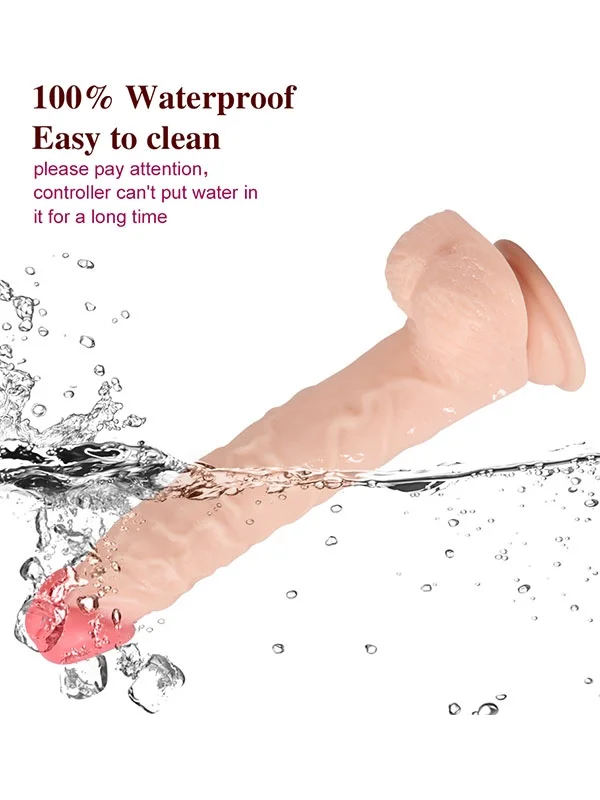 Uzaktan Kumandalı Şarjlı Döner Başlı Titreşimli Realistik Dildo 23 cm ürün görseli