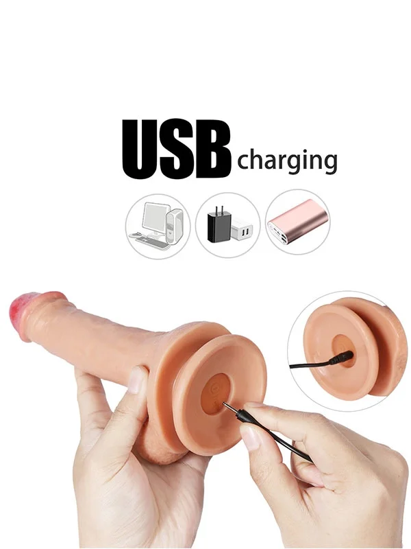Uzaktan Kumandalı Şarjlı Realistik Dildo 21 cm ürün görseli