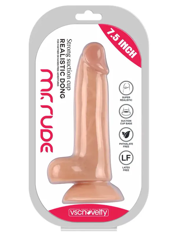 7.5” Realistik Dildo 19 cm ürün görseli