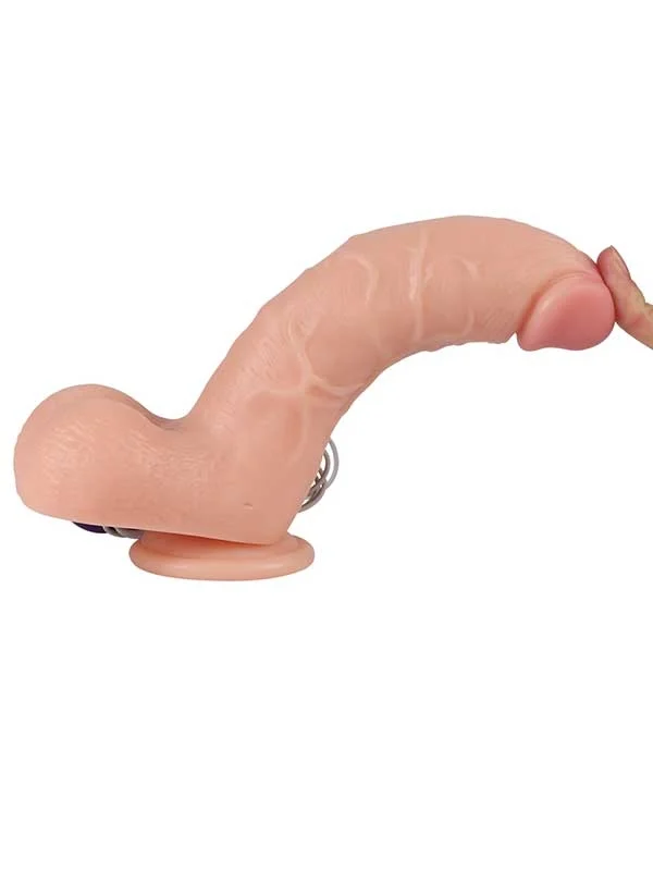 Vibrating Realistik Dokulu Titreşimli Dildo 21 cm ürün görseli